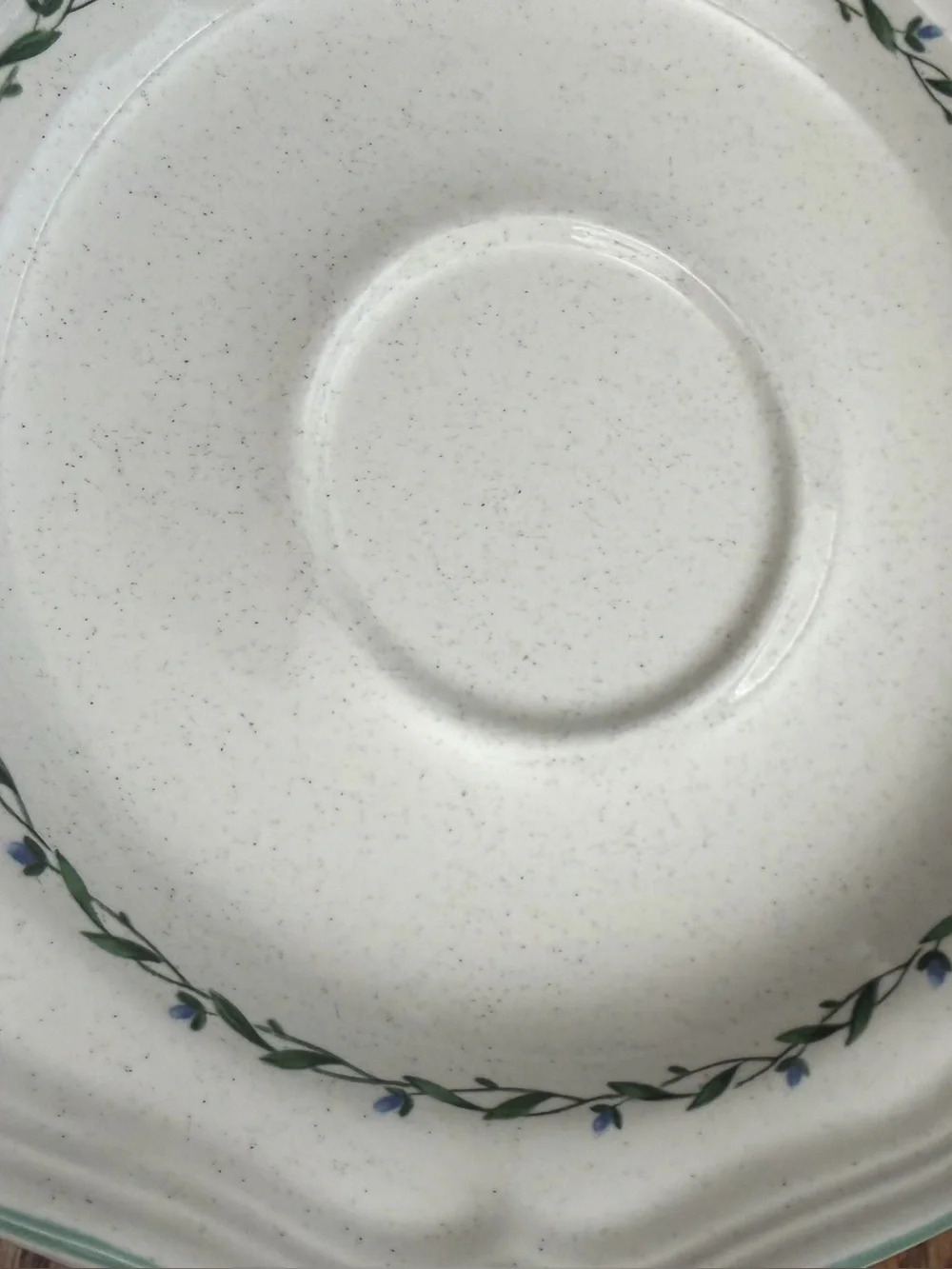 Set of 2 MIKASA Floral Stoneware Saucer Plate Flower Box F9018